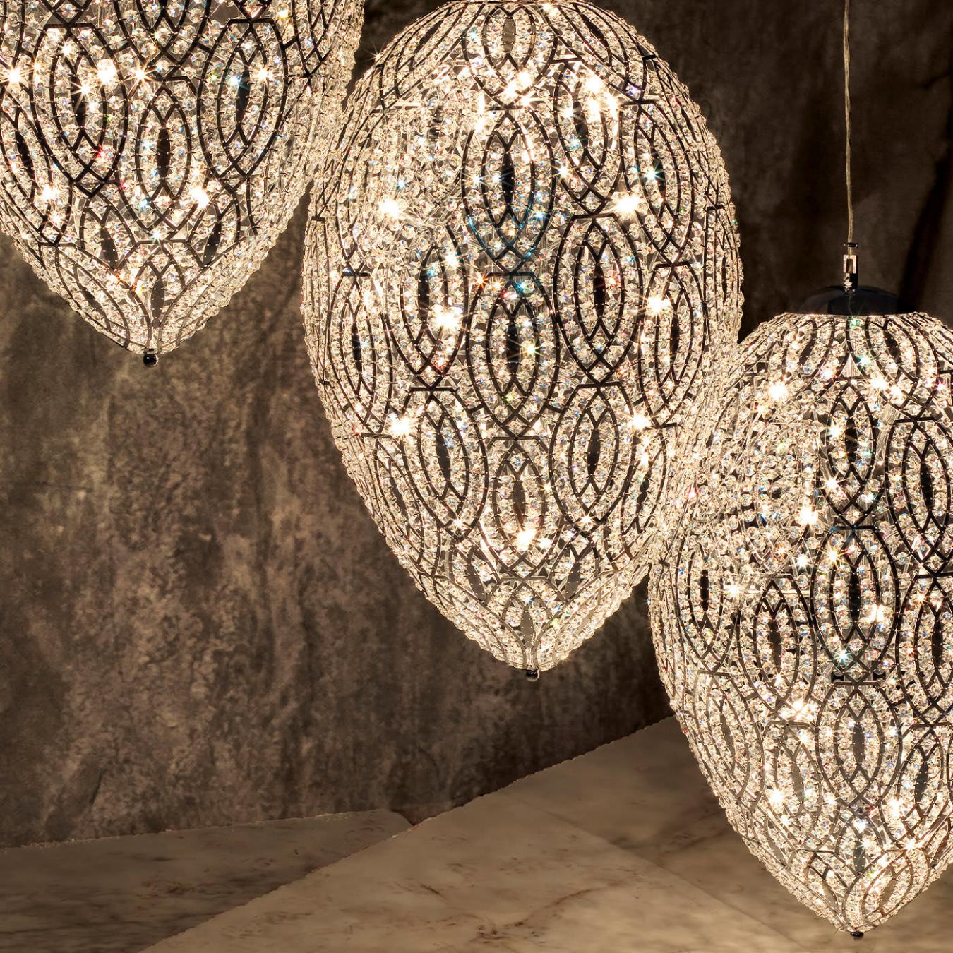 Arabesque Egg Statement Chandelier