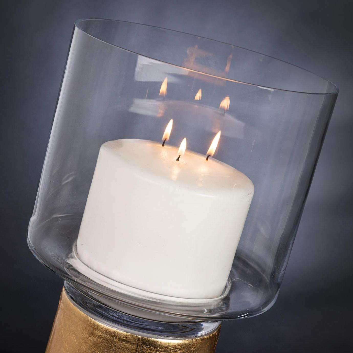 One Gold Italian Candleholder