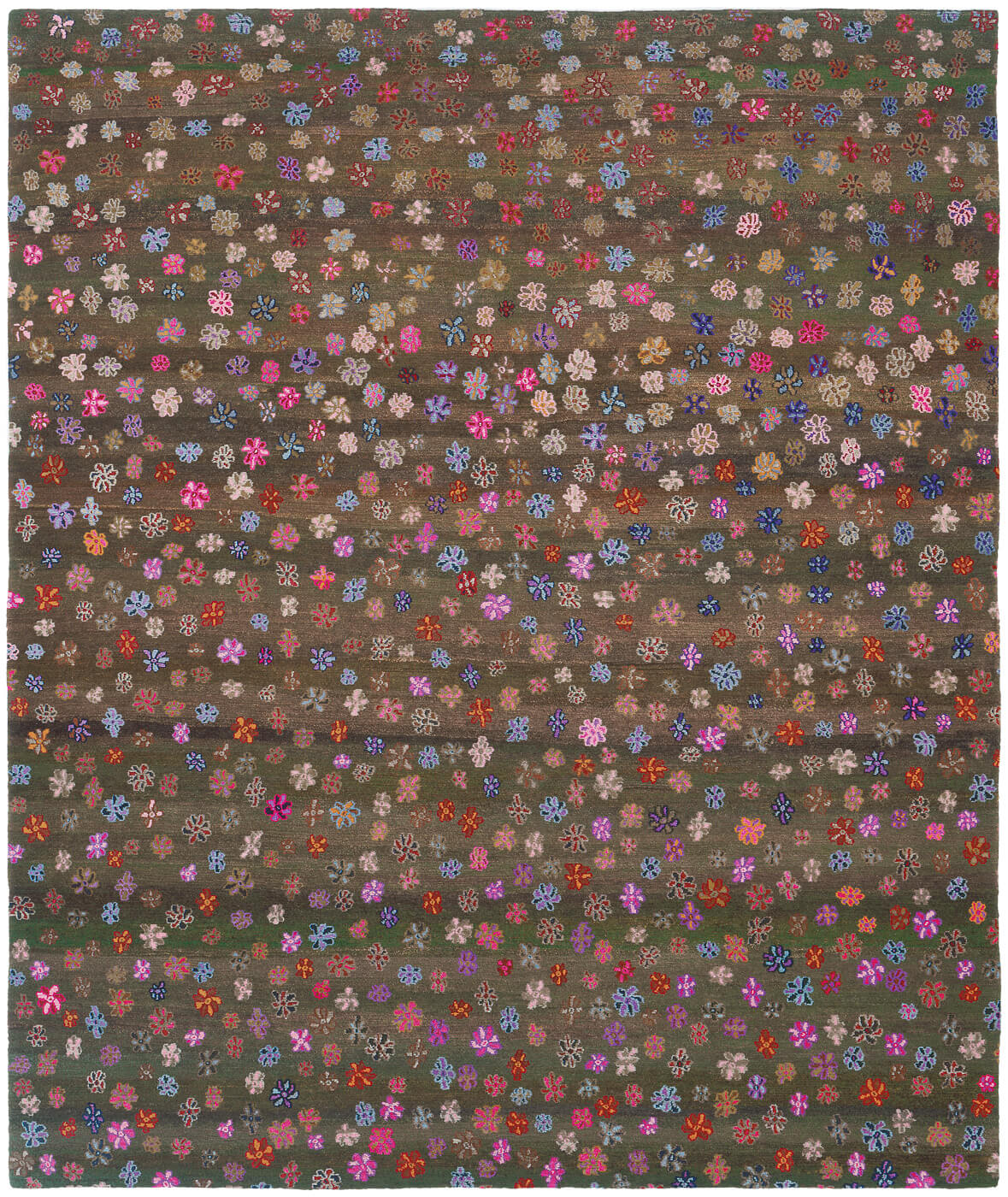 Flowers Multi Hand-woven Luxury Rug