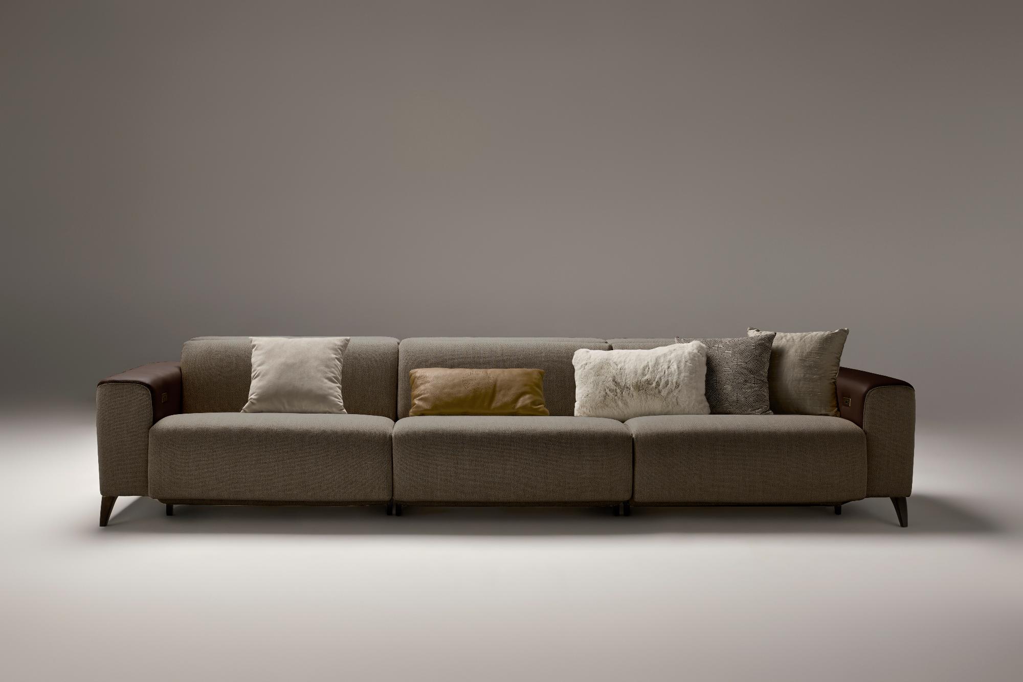Atlanta Grey 3-Seater Reclining Sofa
