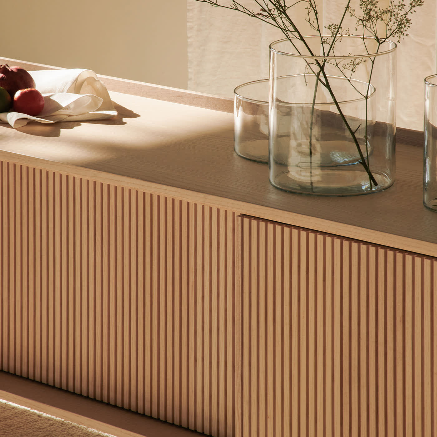 Sipario Low Two-Doors Crafted Sideboard