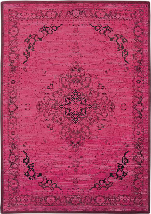 Heriz Persian Pink Rug by Louis de Poortere ☞ Size: 230 x 330 cm