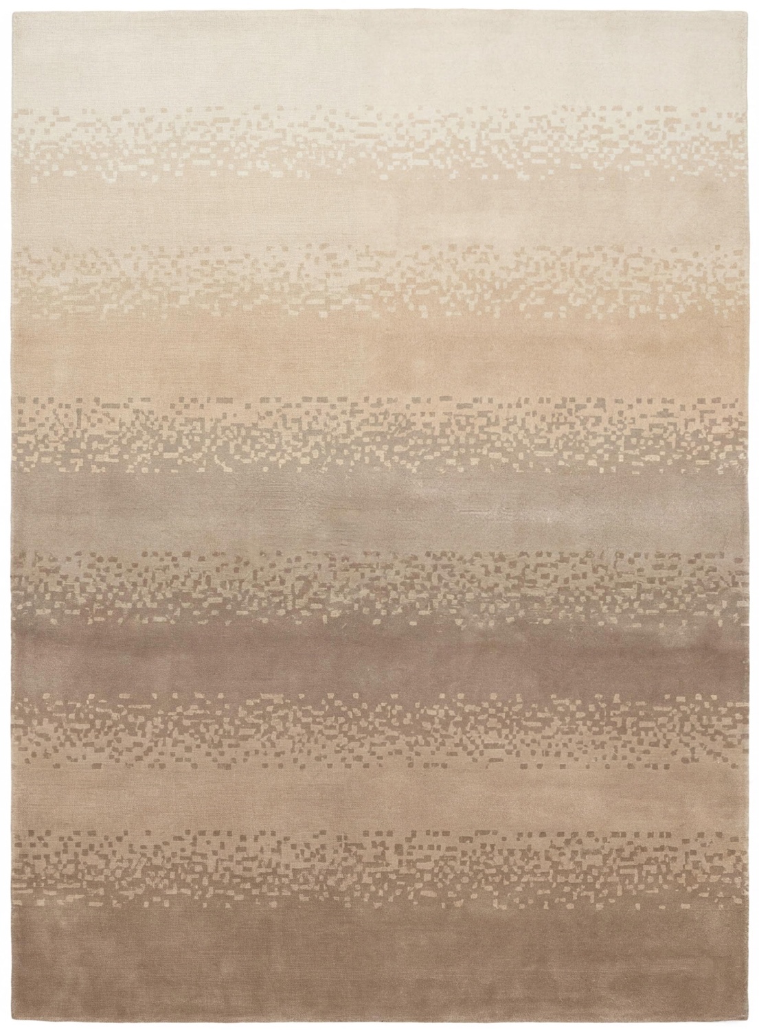Soft Ombre Sand Artisan Rug