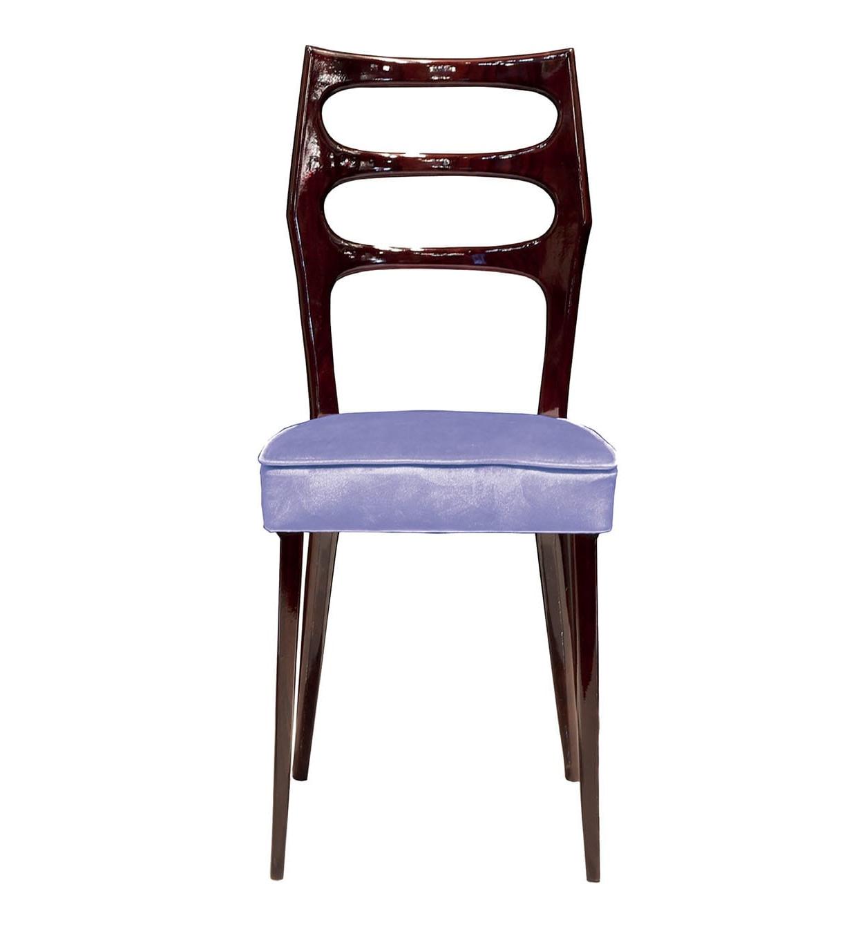Lacquered Brown High-Gloss Chair