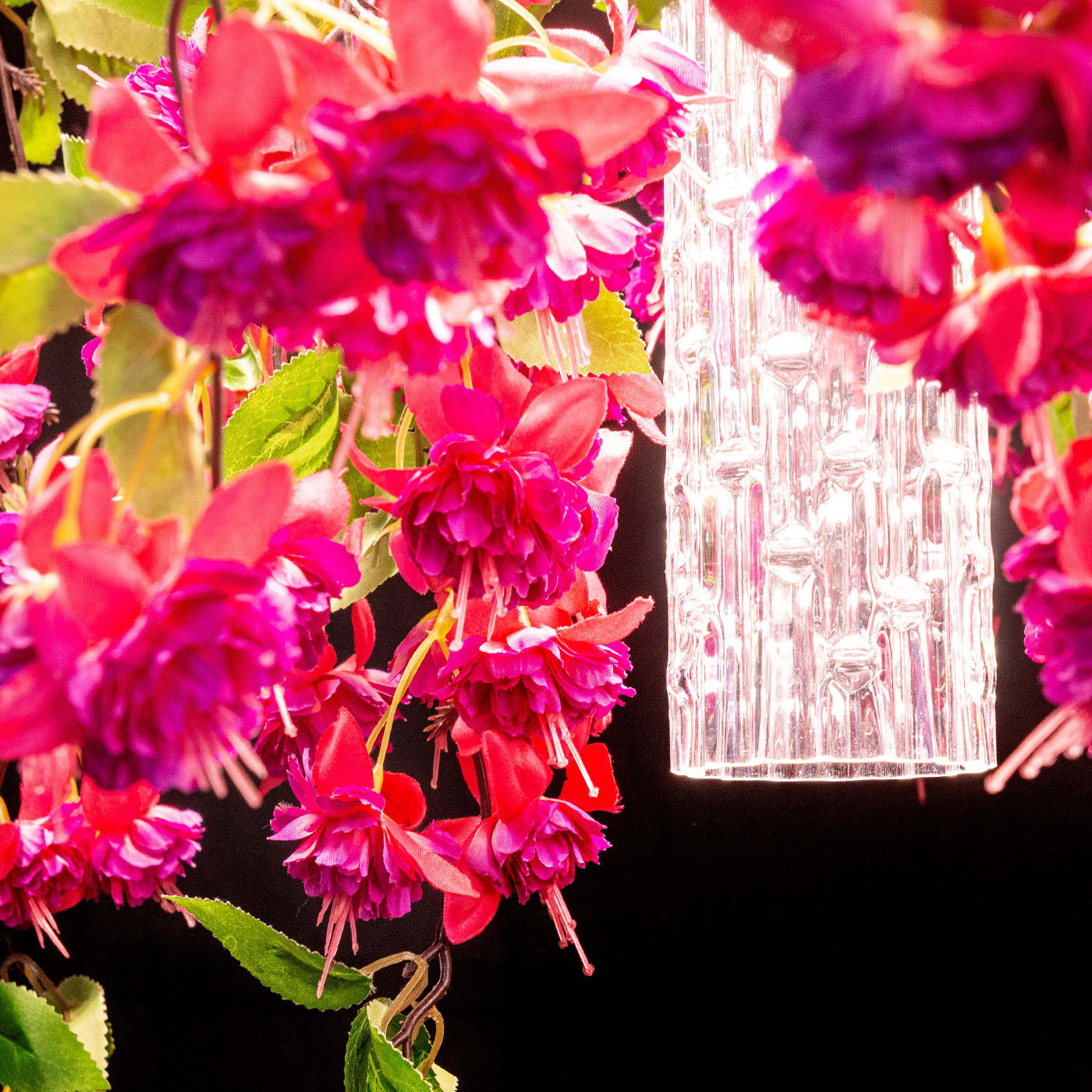 Pink Cascade Large Statement Chandelier