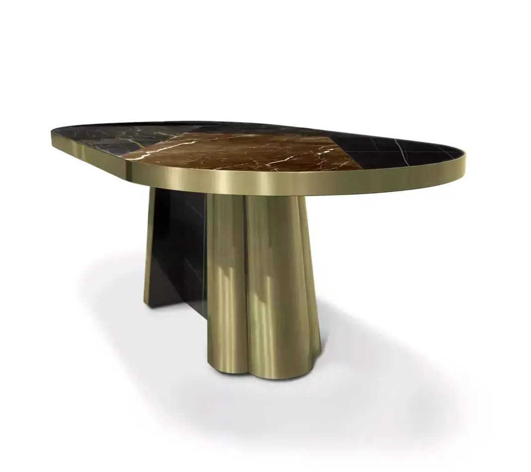 Decovita Black & Gold Granite Table