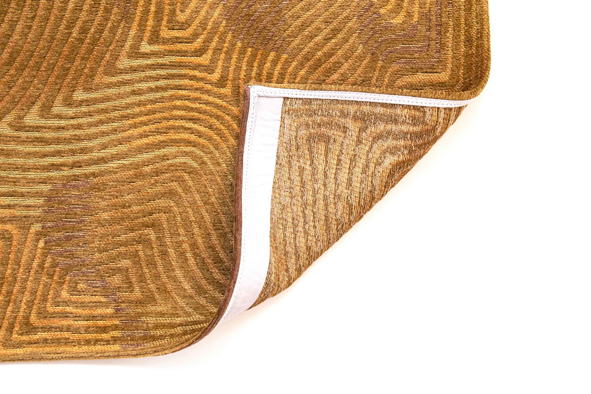 Gold Belgian Flatwoven Rug ☞ Size: 280 x 390 cm