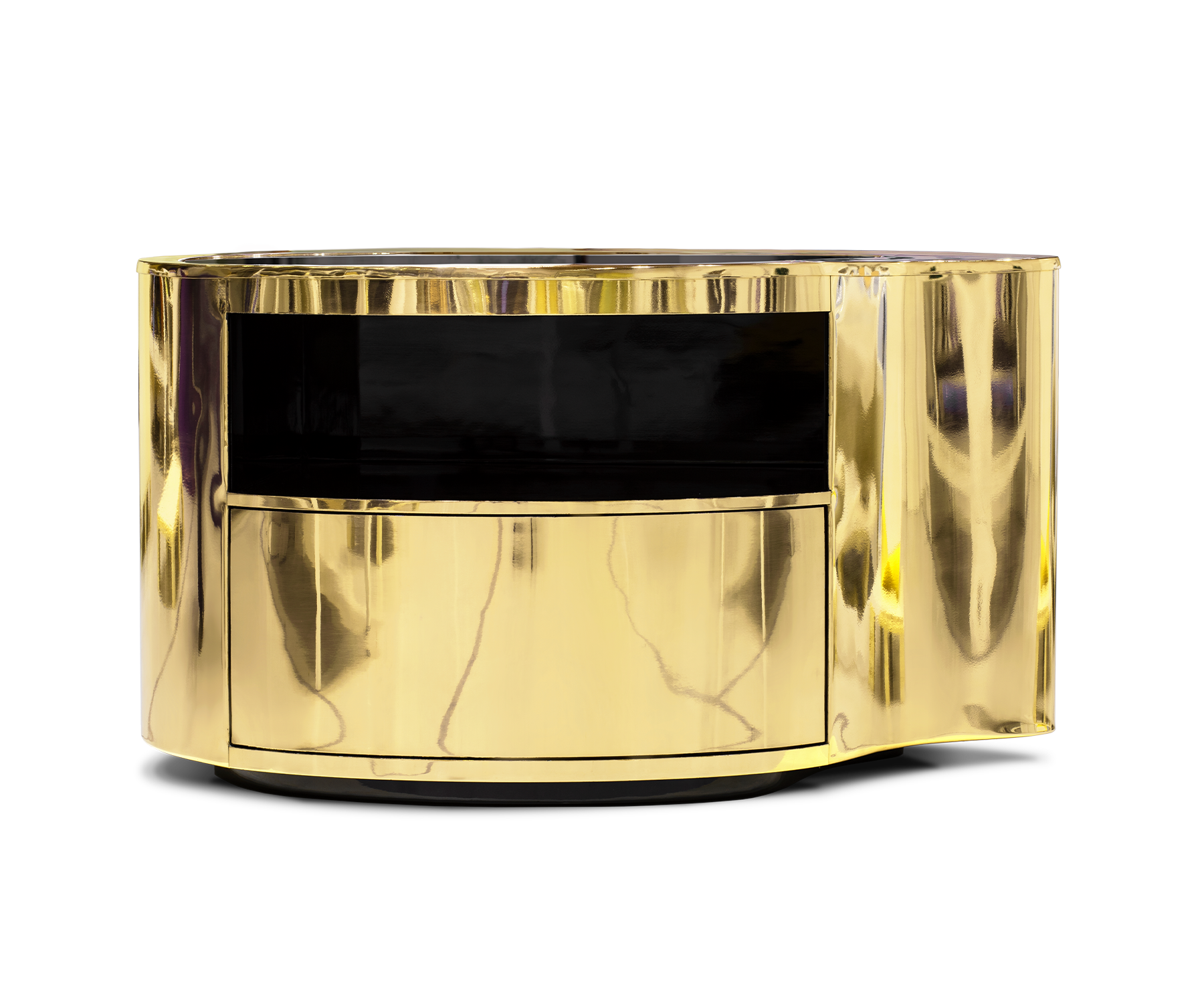 Crest Gold Designer Nightstand