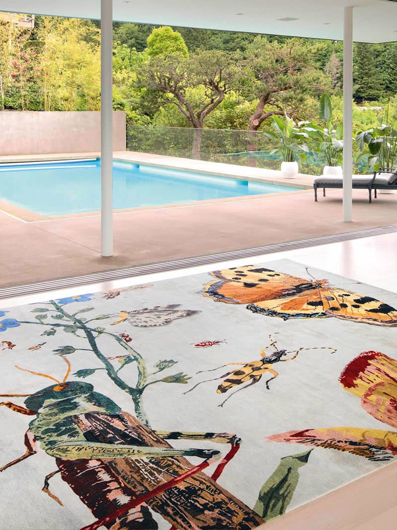 Grasshopper Hand-Woven Exquisite Rug | Size: 365 x 457 cm