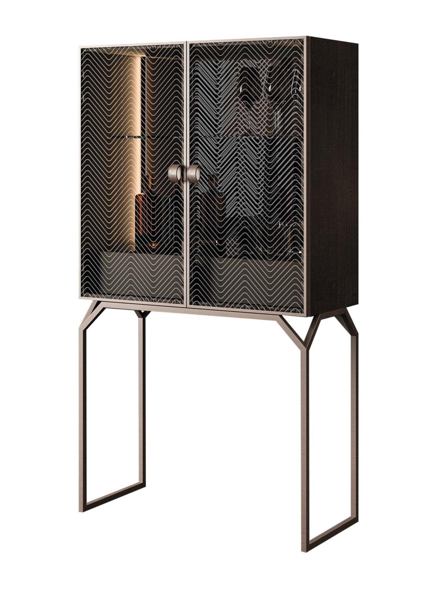Glass Bar Cabinet