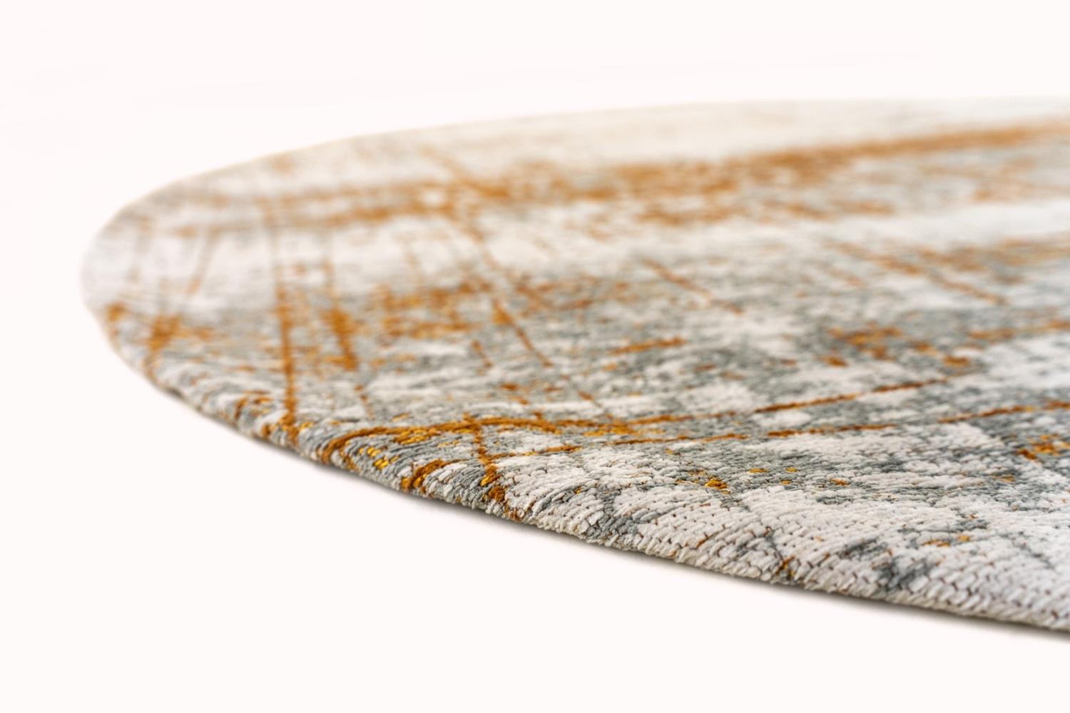 Vintage Gold Round Rug | Size: Ø 140 cm