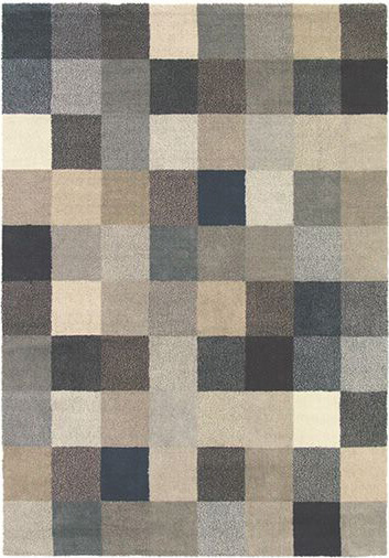 Geometric Pattern Rug Fusion Patch Grey