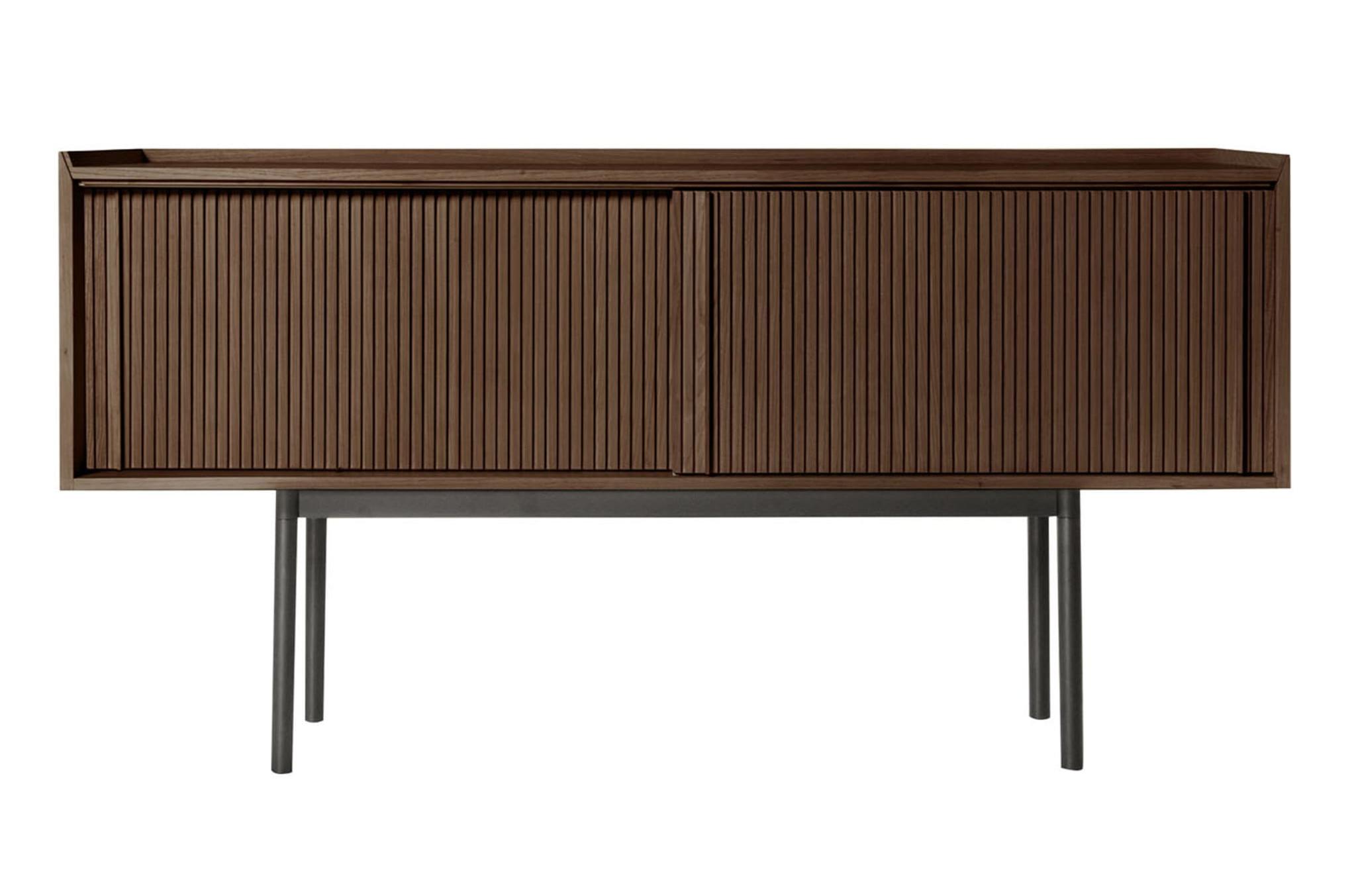Sipario High Brown Two-Doors Elegant Sideboard