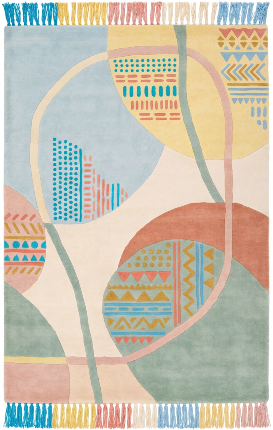 Playful Orbits Handwoven Rug