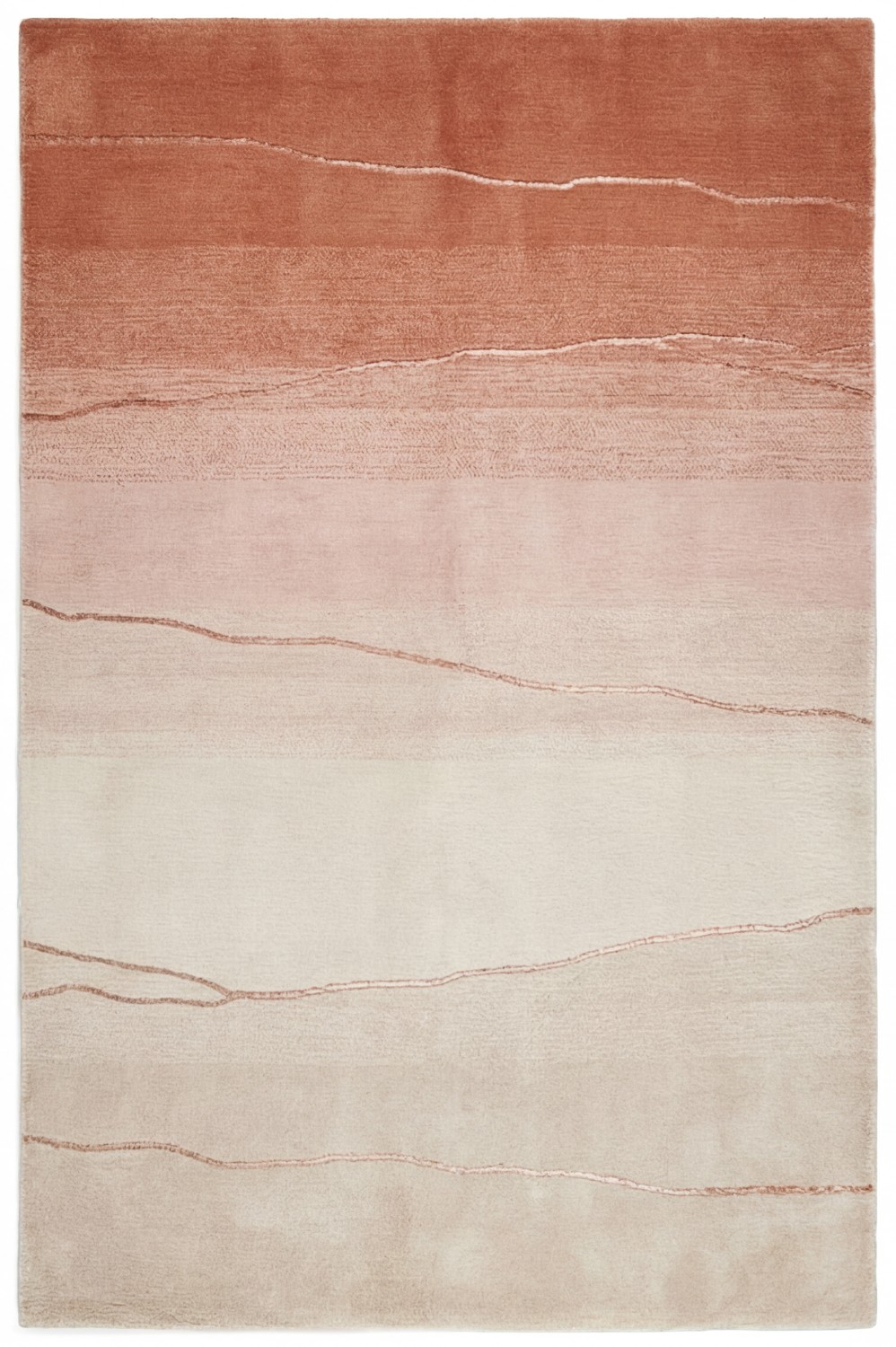 Horizon Gradient Rose Handwoven Rug