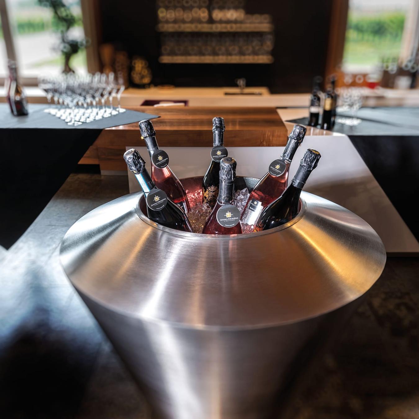 Clepsydra Steel Ice Bucket