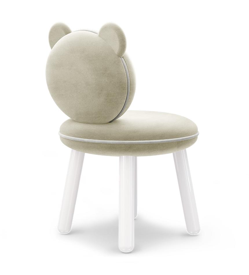 Fluffy Bear Cream Cozy Chair