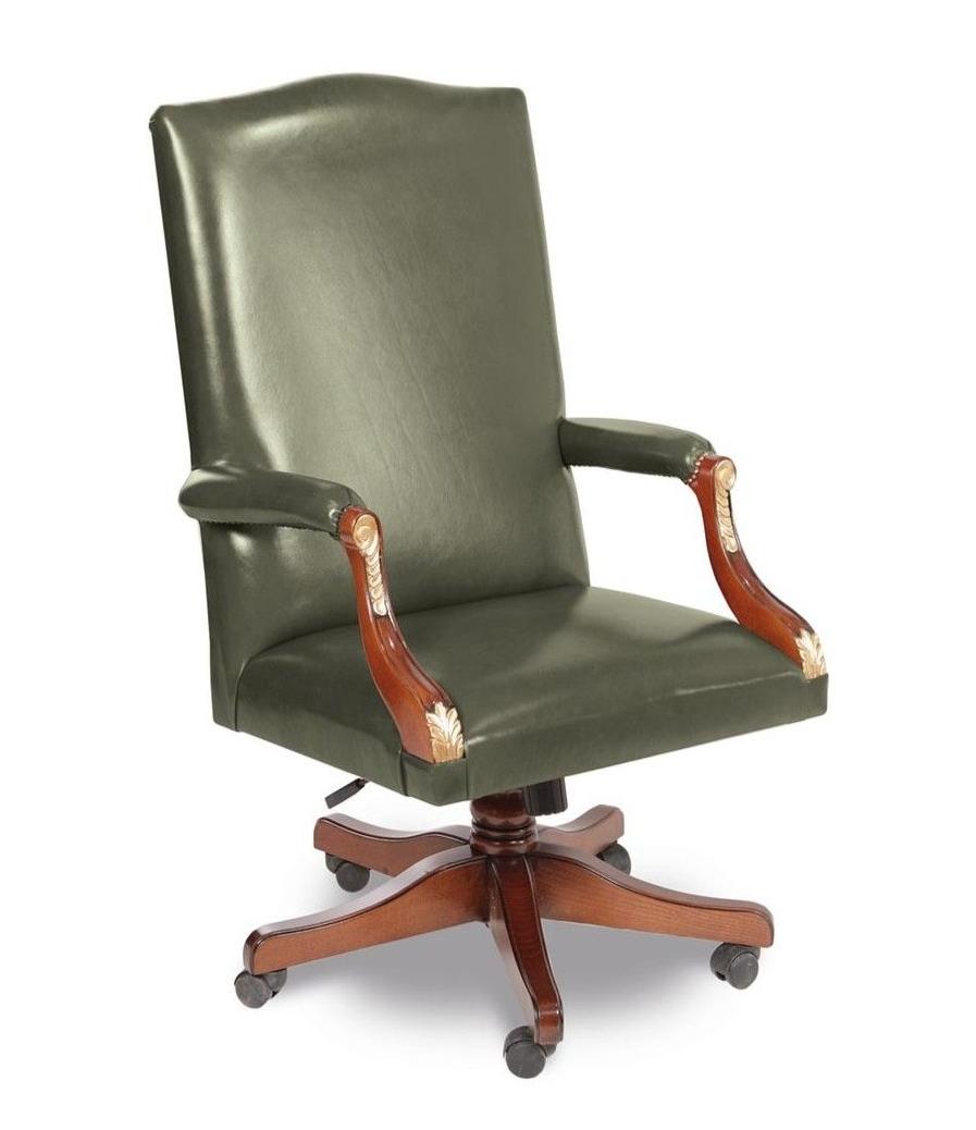 Clark Green Italian Swivel Armchair
