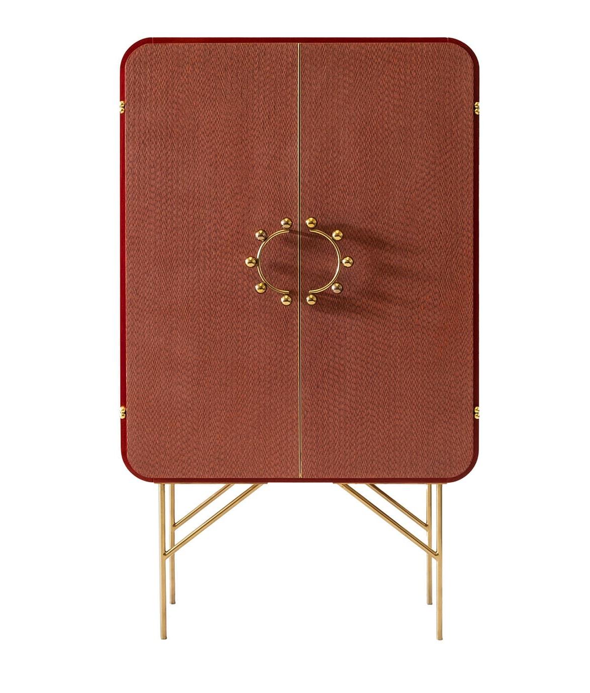 Tall Wooden Storage Cabinet