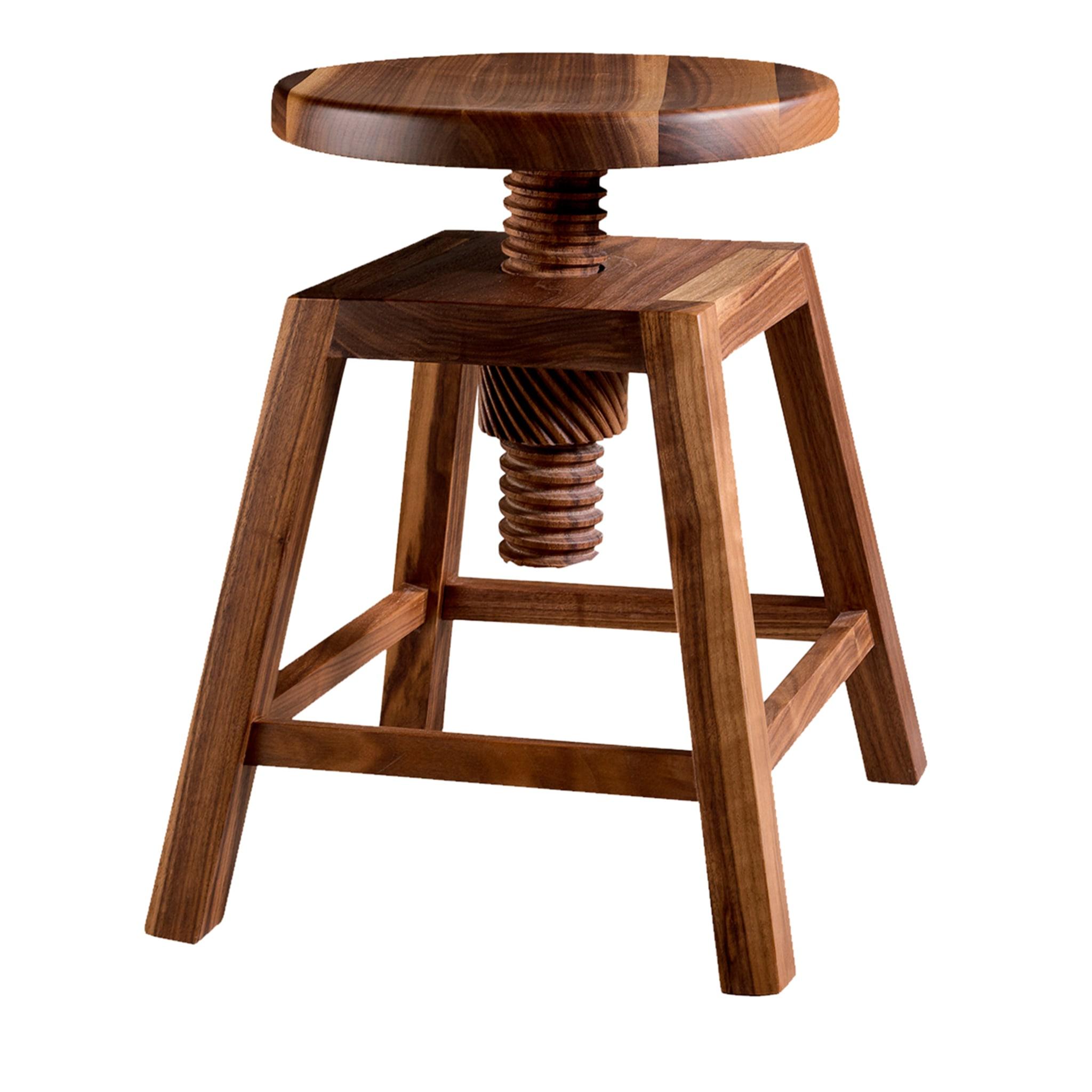 Invito Low Brown Artisan Stool