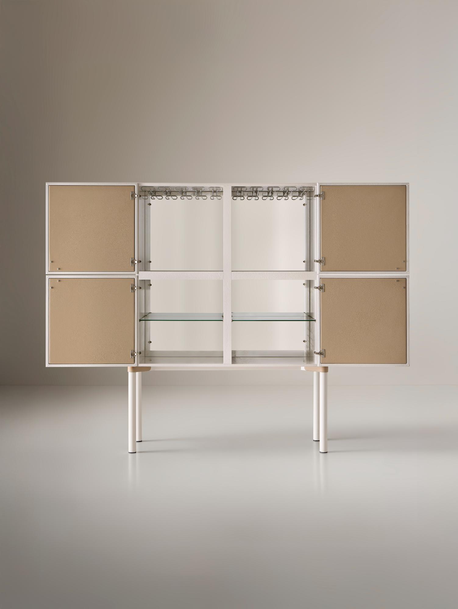 Alexandra White Bar Cabinet