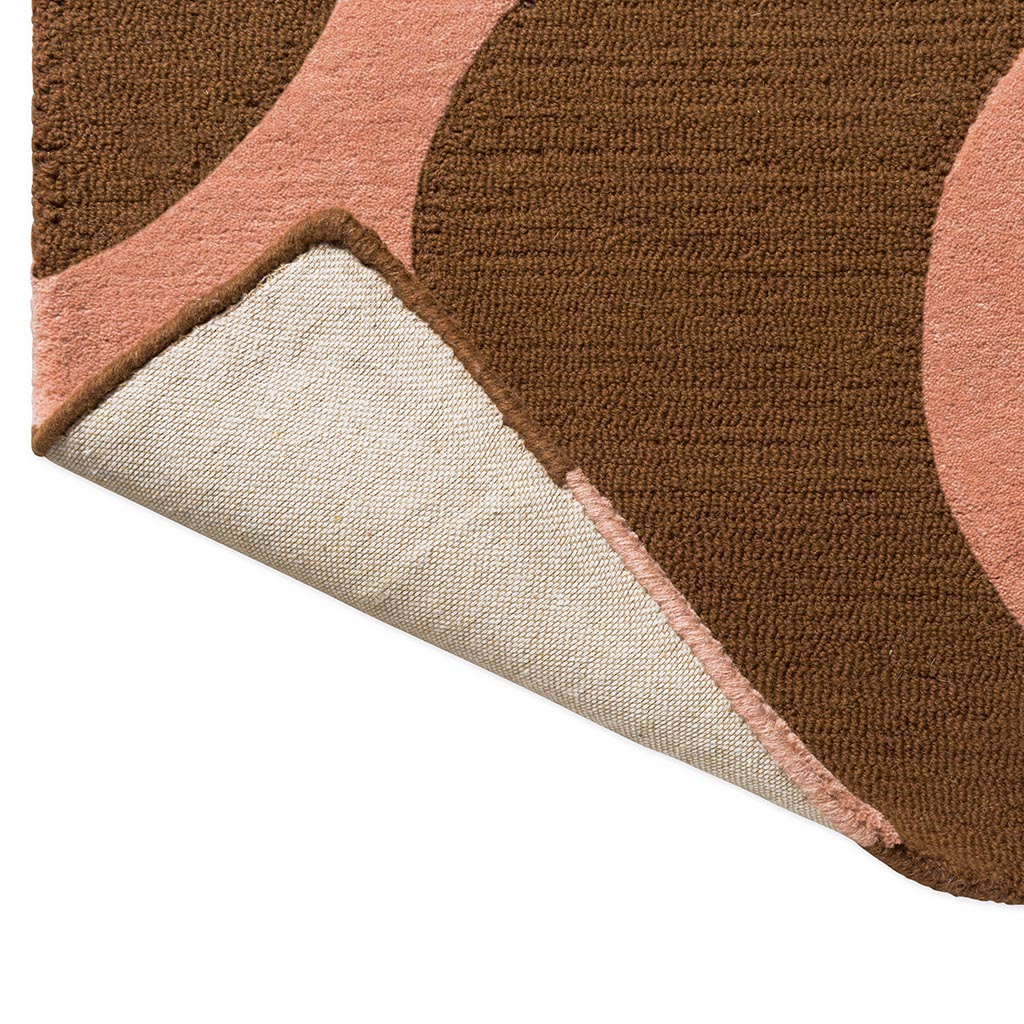 Flower Pink / Terracotta Rug | Size: 70 × 300 cm