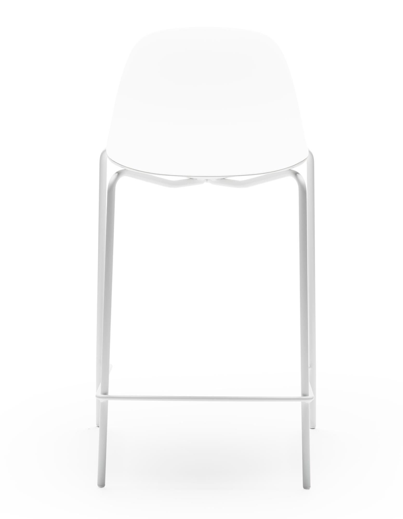 Babah White Bar Stool