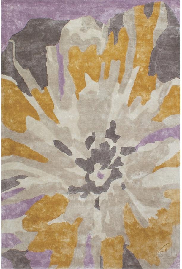 Giant Flower Viscose Hand-woven Luxury Rug | Size: 250 x 350 cm