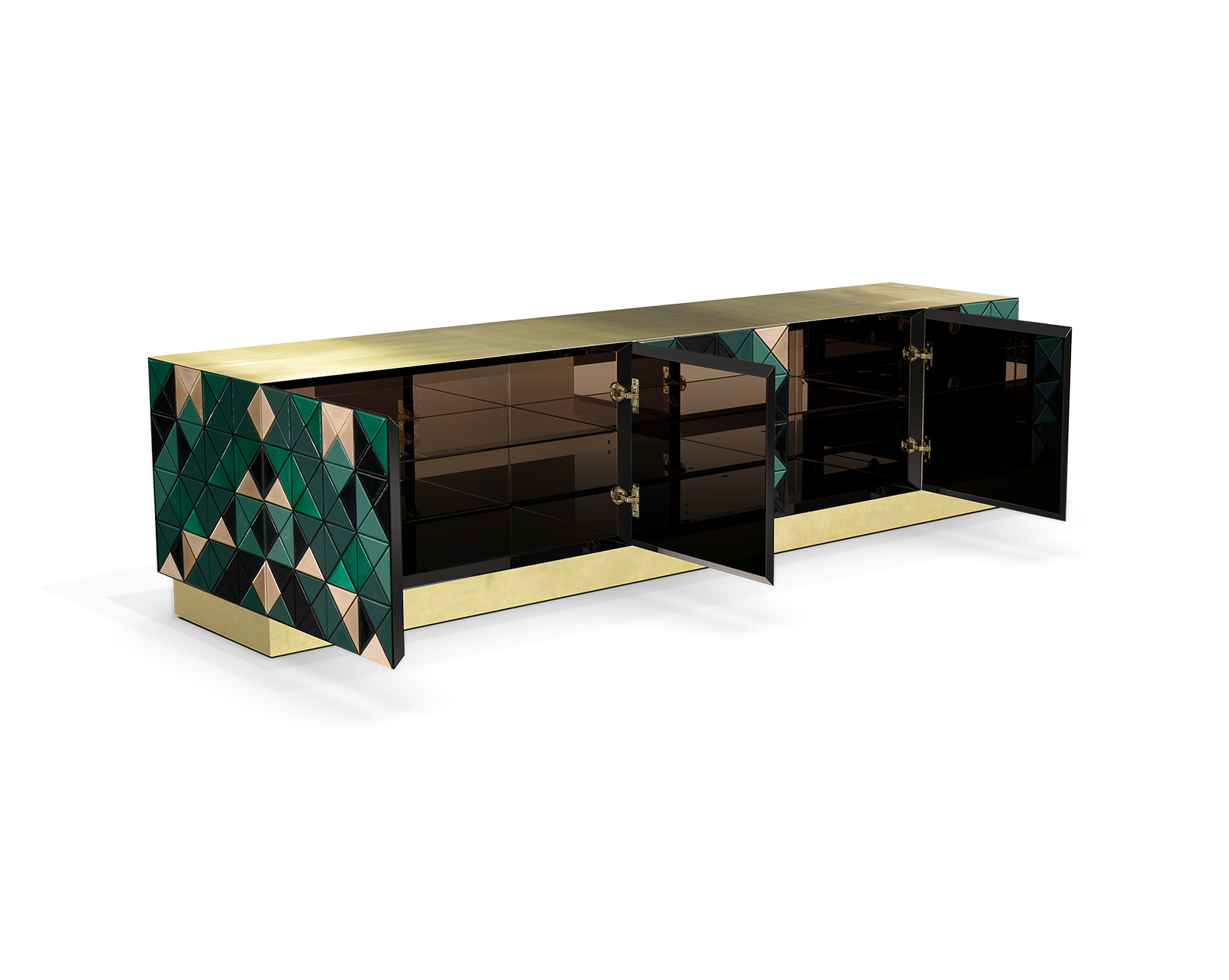 Mosaic Green TV Designer Cabinet