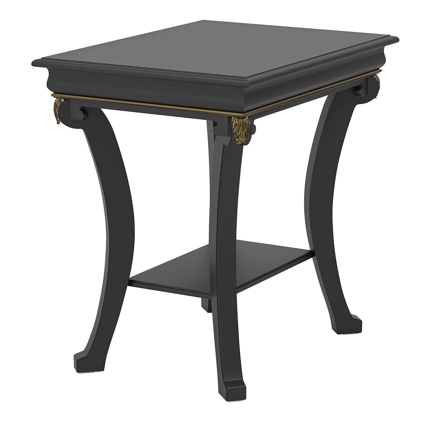 Dark Wooden Handcrafted Side Table