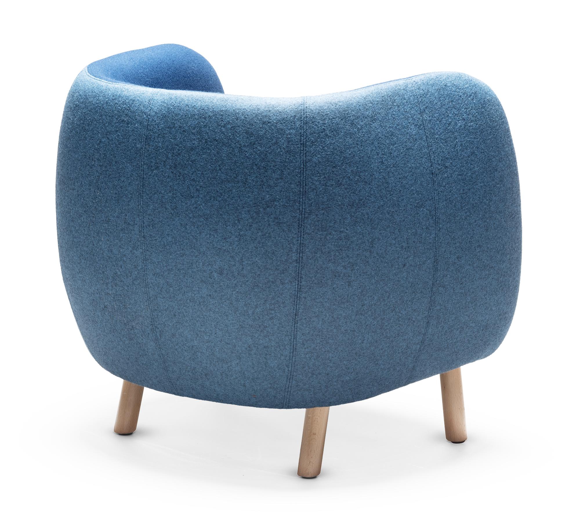 Blue Mousse Armchair