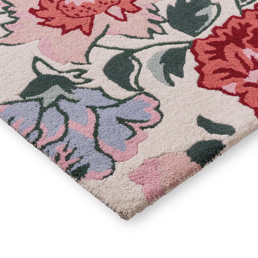 Botanical Floral Poppy Red Rug | Size: 200 x 280 cm