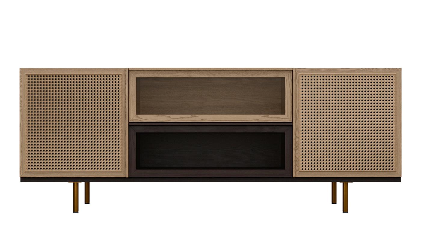 Ash Wood Italian Sideboard