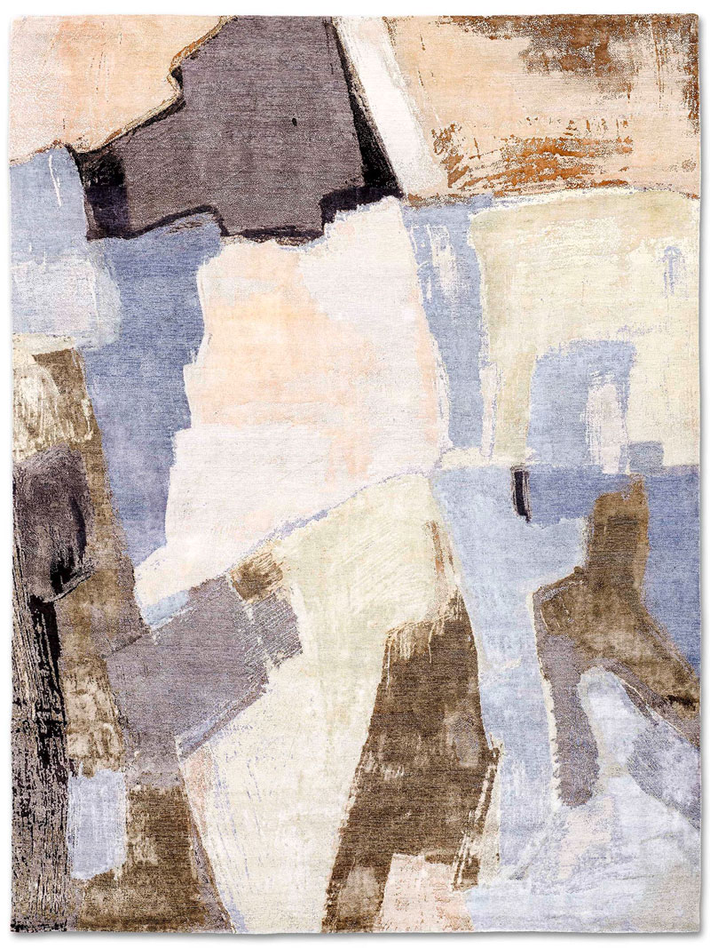 Original Hand-Knotted Silk / Wool Rug