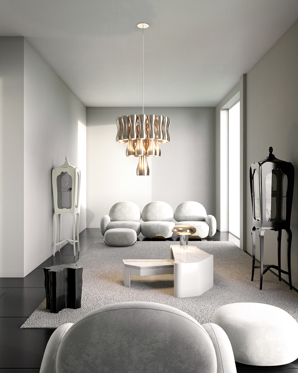 Regal Crown Chandelier Suspension Lamp - 2