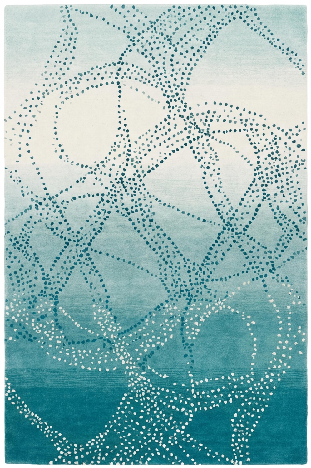 Ocean Web Teal Artisan Rug