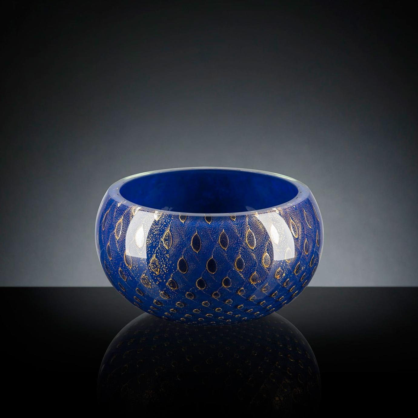 Mocenigo Blue and Gold Artisan Bowl