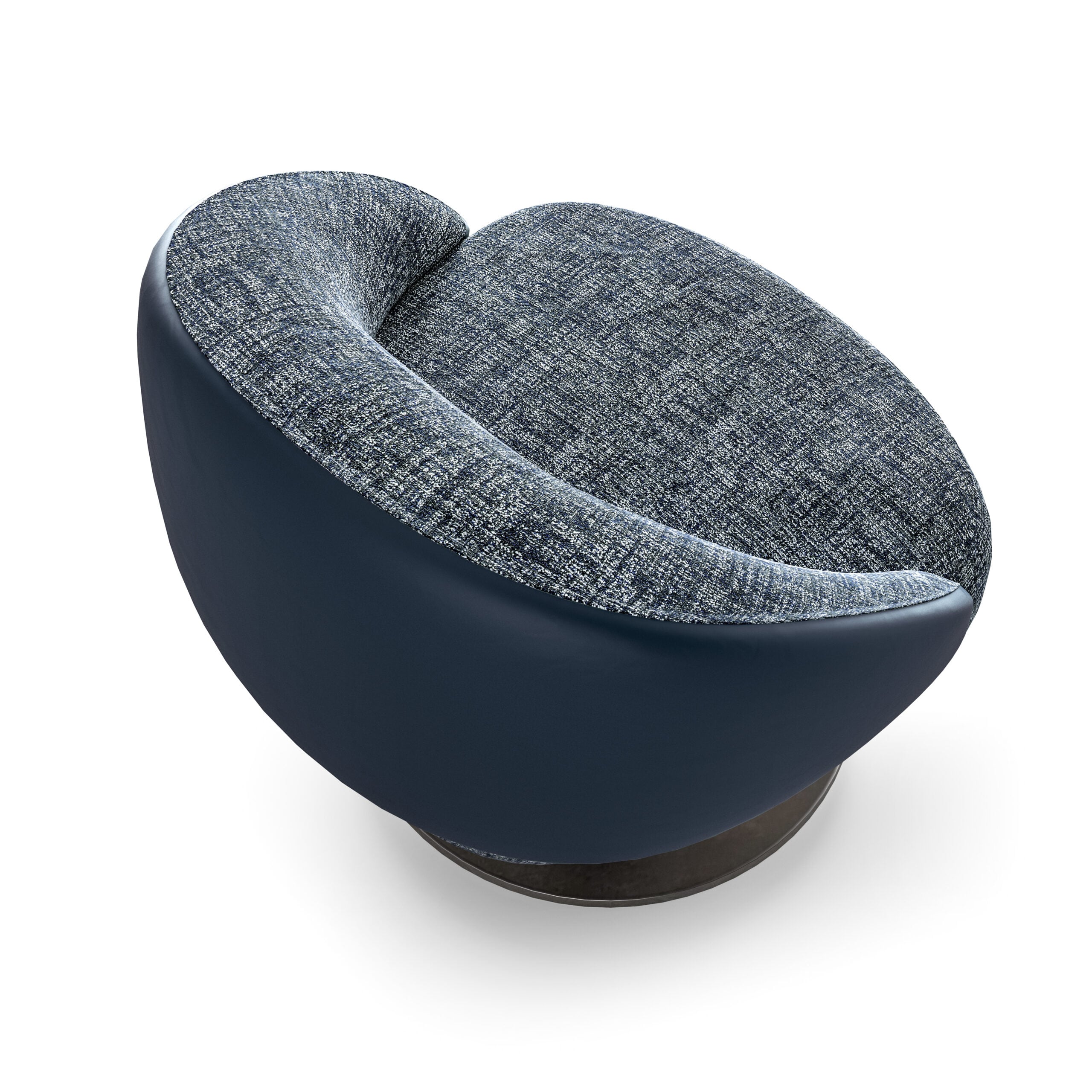 New Mood Italian Lounge Swivel Armchair