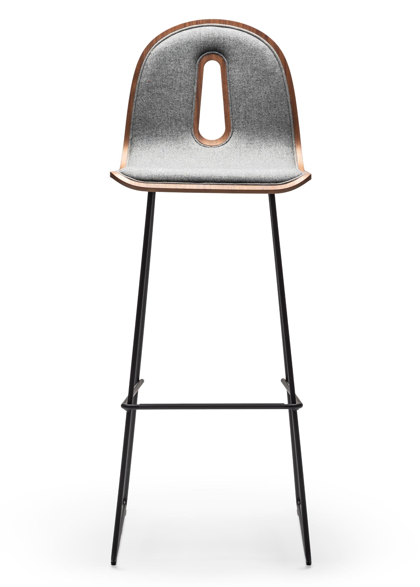 Gotham Woody Grey Bar Stool