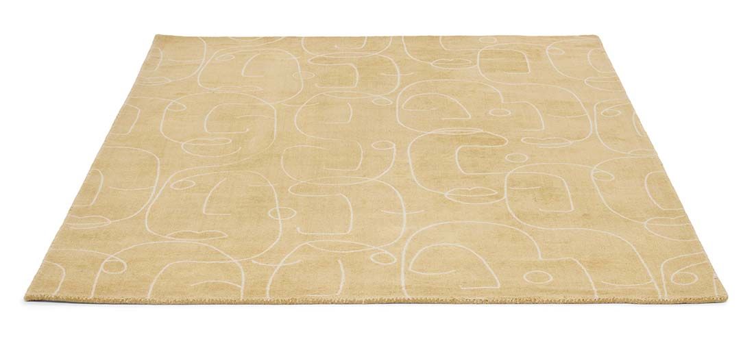 Honey Handwoven NZ Wool Rug