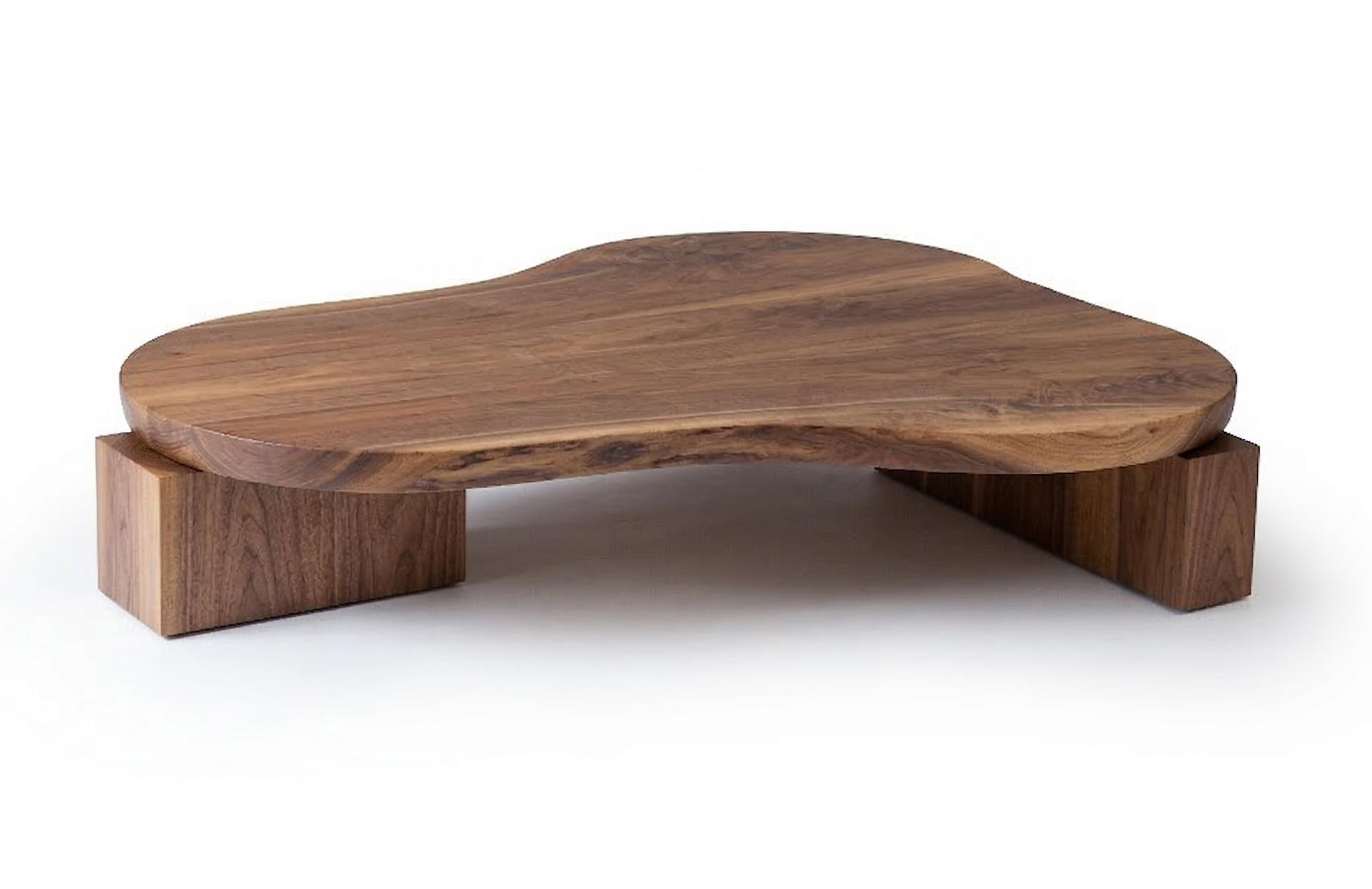 On The Rocks Wooden Coffee Table