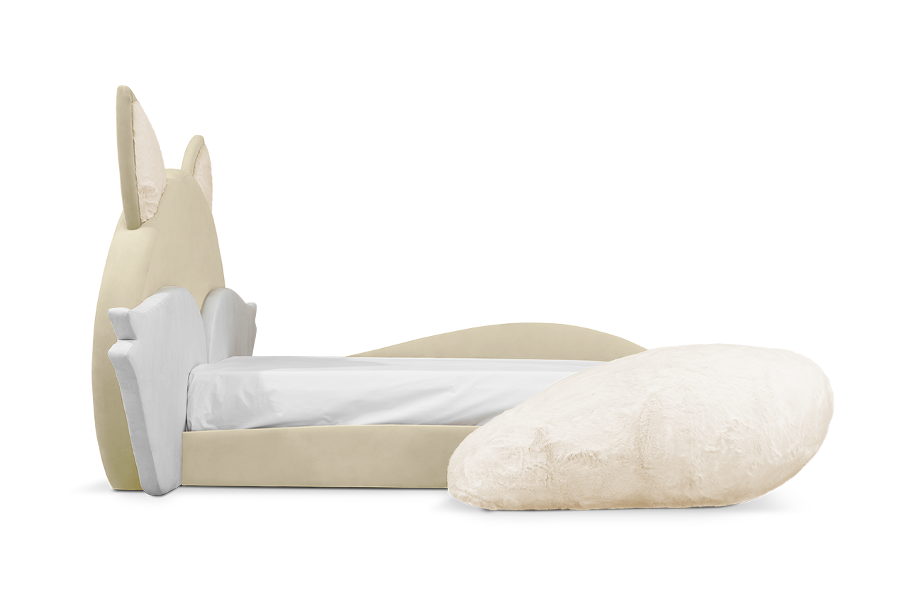 Fox Cream Kids Bed | Mattress Size: 90 x 190 cm