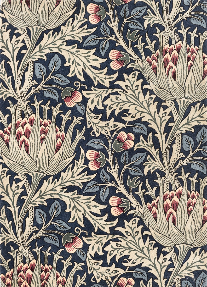 Artichoke Handwoven Blue Rug