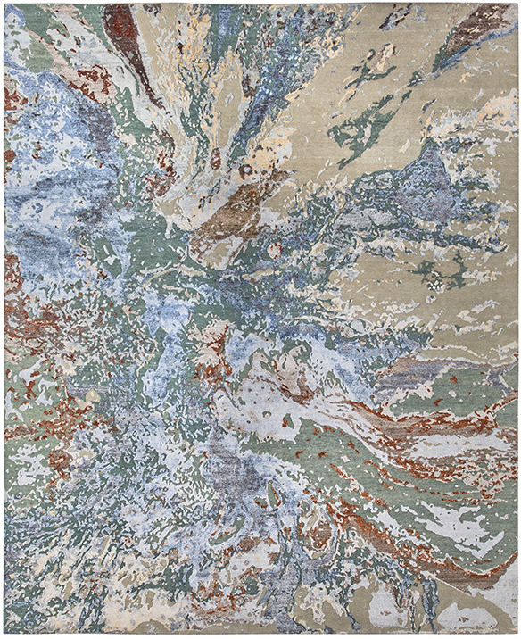 Hand-Knotted Designer Abstract Luxury Rug | Size: 200 x 300 cm