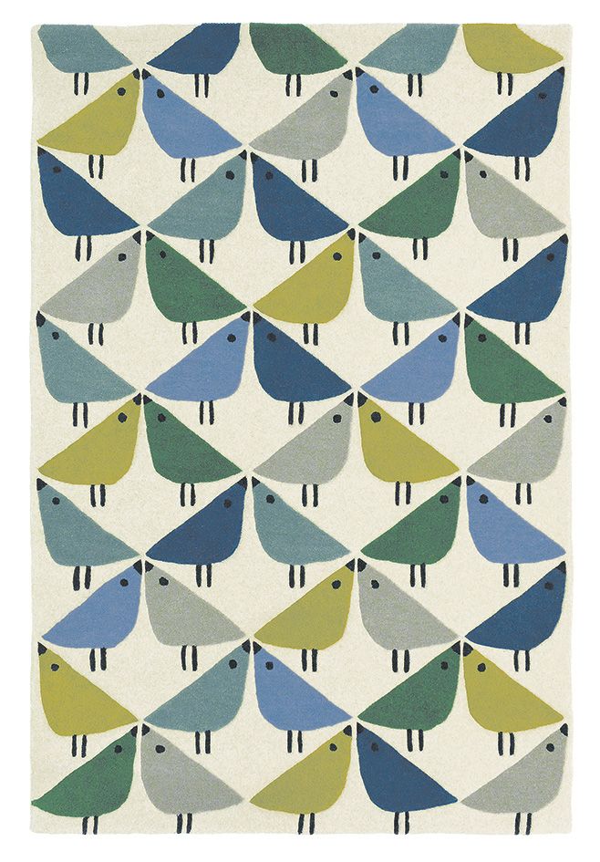 Birds Multi 2 Handwoven NZ Wool Rug | Size: 90 x 150 cm