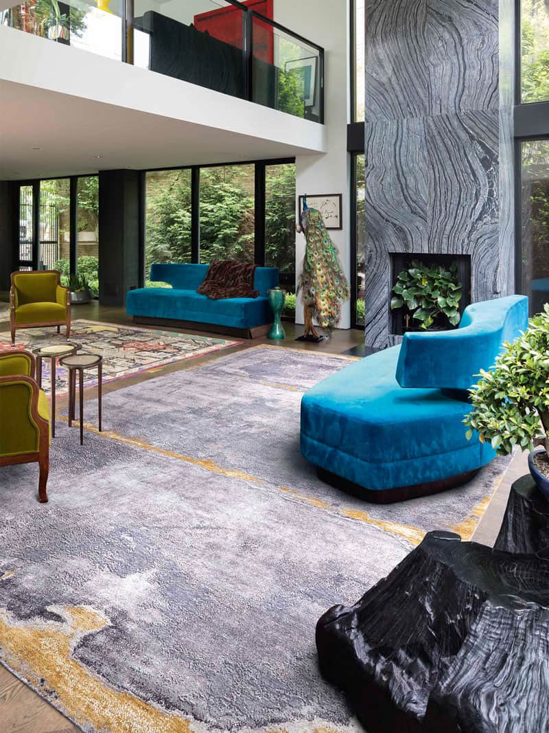 Silver Luxury Handwoven Rug