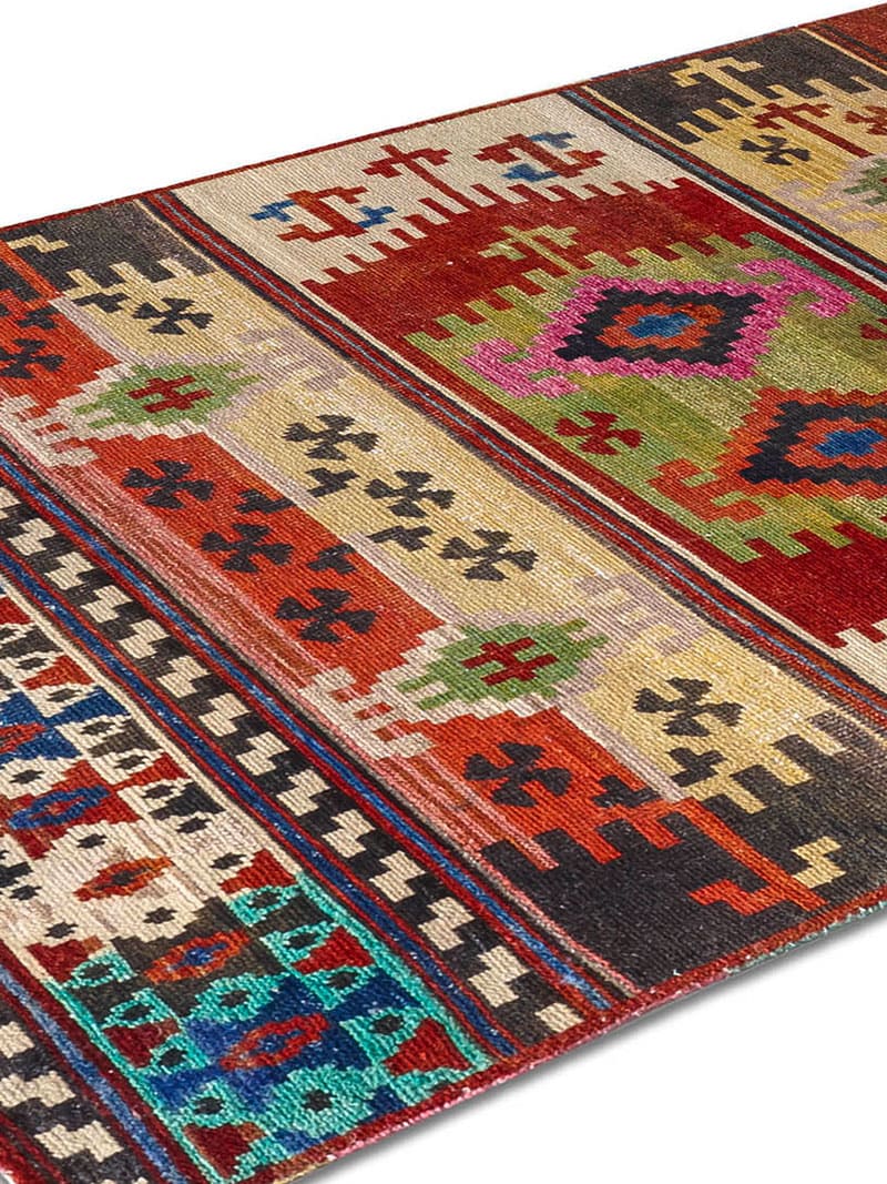 Original Hand-Knotted Wool Rug | Size: 100 x 300 cm