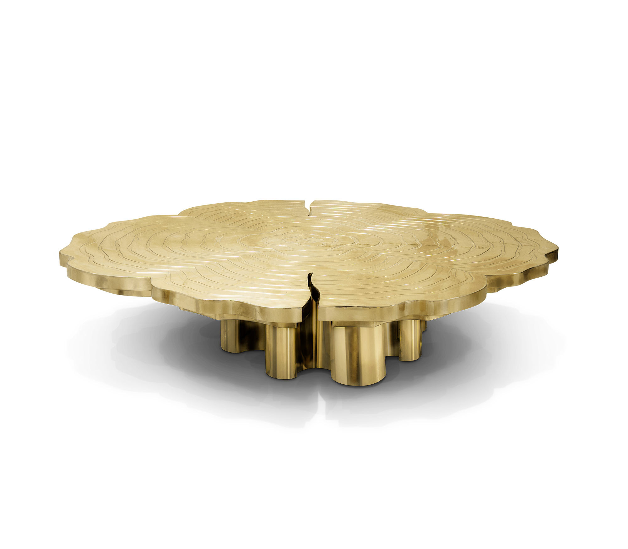 Gold 3-Piece Coffee Table Set