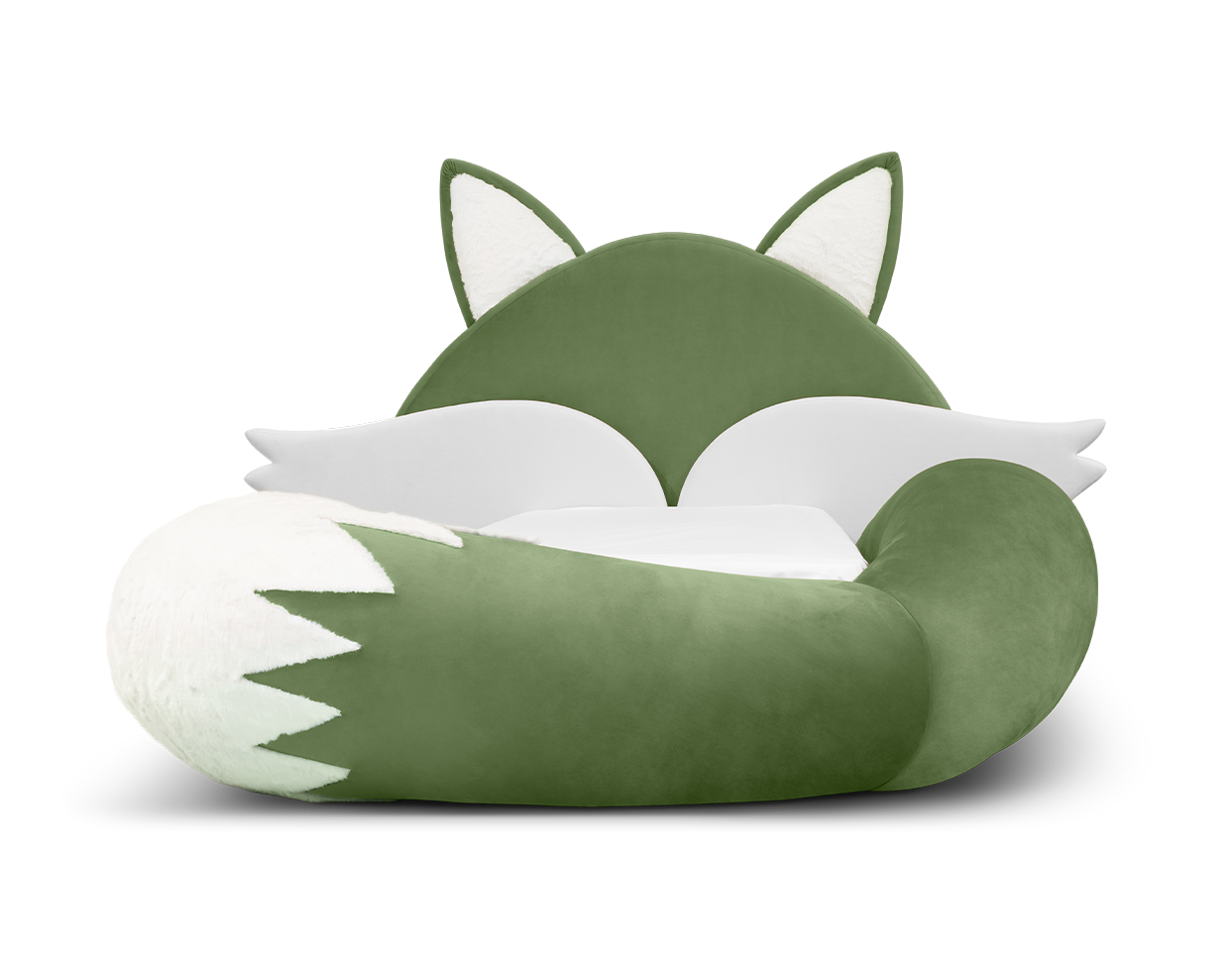 Fox Green Kids Bed | Mattress Size: 90 x 190 cm