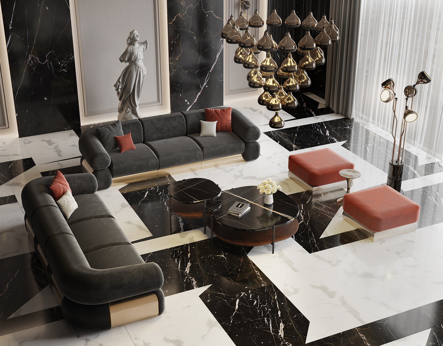 Graceful Array 41 Chandelier Suspension Lamp - 8